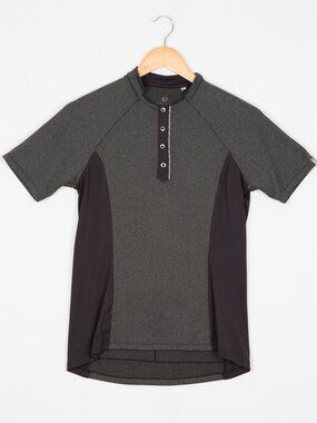 Pearl Izumi Select Escape Texture Cycling Jersey Gray Black Herringbone Size M